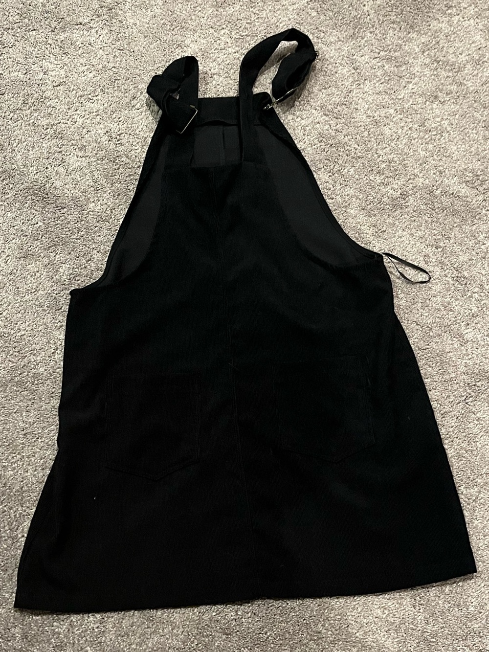 Black Crossback Apron Dress - One Size